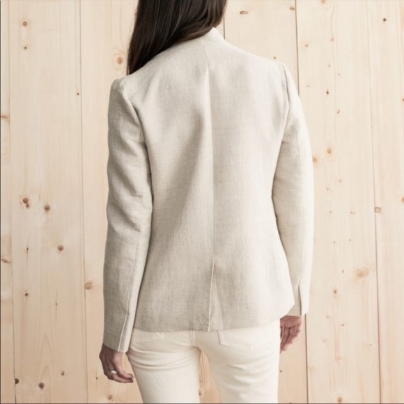 NWOT $375 JENNI KAYNE Linen Blend Boy Blazer In Natural size XS - Picture 6 of 16